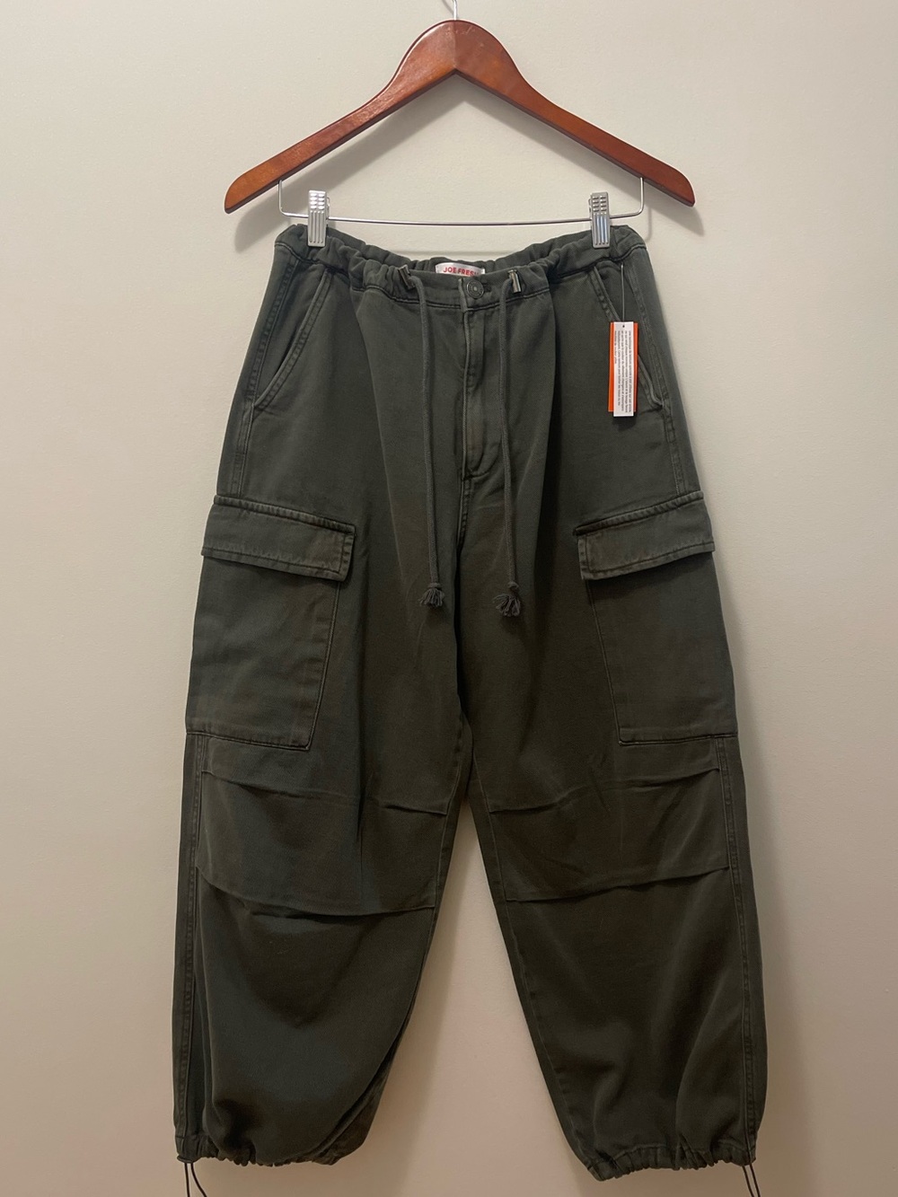 Dark Olive Cargo Jogger Pants